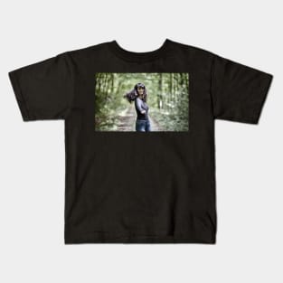 Milky Way over mountains Kids T-Shirt